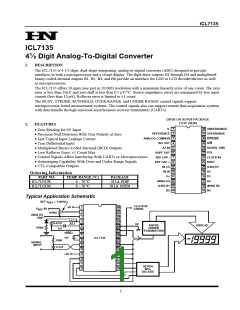 浏览型号ICL7135的Datasheet PDF文件第1页