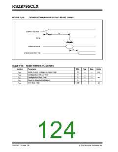 浏览型号KSZ8795CLX的Datasheet PDF文件第124页