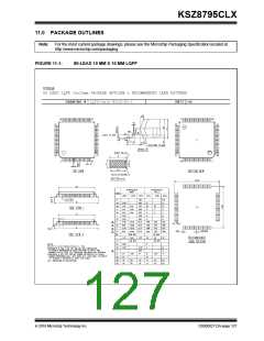 浏览型号KSZ8795CLX的Datasheet PDF文件第127页