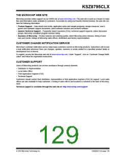 浏览型号KSZ8795CLX的Datasheet PDF文件第129页