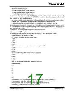浏览型号KSZ8795CLX的Datasheet PDF文件第17页