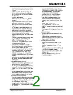 浏览型号KSZ8795CLX的Datasheet PDF文件第2页