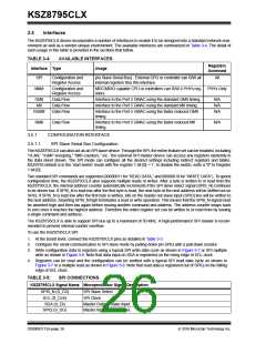 浏览型号KSZ8795CLX的Datasheet PDF文件第26页