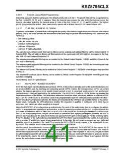 浏览型号KSZ8795CLX的Datasheet PDF文件第41页