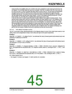 浏览型号KSZ8795CLX的Datasheet PDF文件第45页