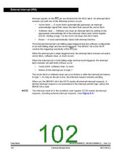 浏览型号MC908MR32CFUE的Datasheet PDF文件第102页