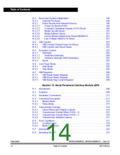 浏览型号MC908MR32CFUE的Datasheet PDF文件第14页