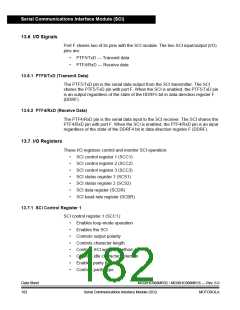 浏览型号MC908MR32CFUE的Datasheet PDF文件第182页