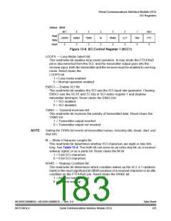 浏览型号MC908MR32CFUE的Datasheet PDF文件第183页