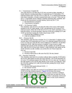 浏览型号MC908MR32CFUE的Datasheet PDF文件第189页