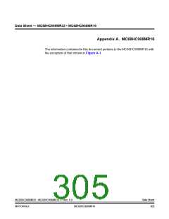 浏览型号MC908MR32CFUE的Datasheet PDF文件第305页