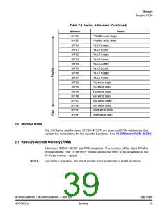 浏览型号MC908MR32CFUE的Datasheet PDF文件第39页