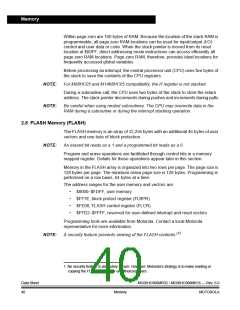 浏览型号MC908MR32CFUE的Datasheet PDF文件第40页