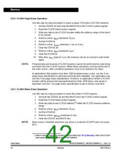浏览型号MC908MR32CFUE的Datasheet PDF文件第42页