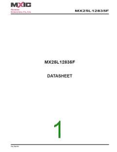 浏览型号MX25L12835F-M2I-10G的Datasheet PDF文件第1页