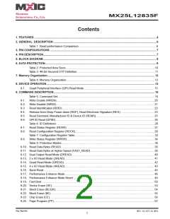 浏览型号MX25L12835F-M2I-10G的Datasheet PDF文件第2页