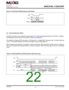 浏览型号MX25L12835F-M2I-10G的Datasheet PDF文件第22页