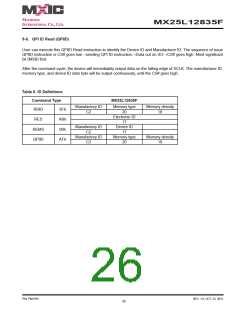 浏览型号MX25L12835F-M2I-10G的Datasheet PDF文件第26页