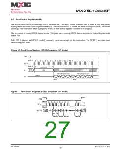 浏览型号MX25L12835F-M2I-10G的Datasheet PDF文件第27页