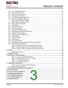 浏览型号MX25L12835F-M2I-10G的Datasheet PDF文件第3页