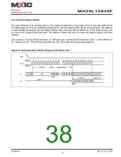 浏览型号MX25L12835F-M2I-10G的Datasheet PDF文件第38页