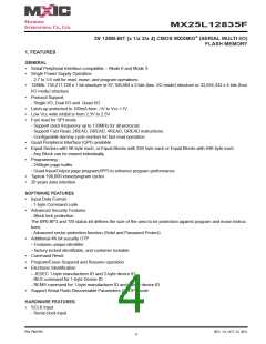浏览型号MX25L12835F-M2I-10G的Datasheet PDF文件第4页