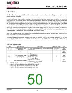 浏览型号MX25L12835F-M2I-10G的Datasheet PDF文件第50页
