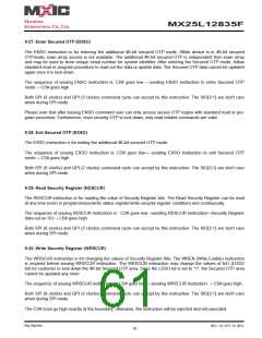 浏览型号MX25L12835F-M2I-10G的Datasheet PDF文件第61页