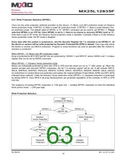 浏览型号MX25L12835F-M2I-10G的Datasheet PDF文件第63页