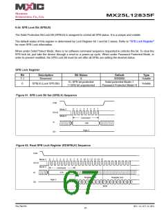 浏览型号MX25L12835F-M2I-10G的Datasheet PDF文件第67页
