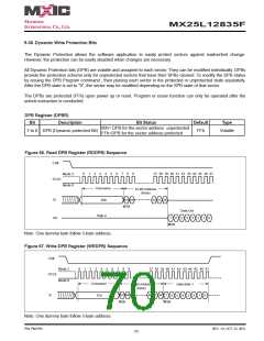 浏览型号MX25L12835F-M2I-10G的Datasheet PDF文件第70页