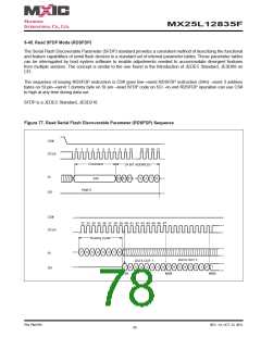 浏览型号MX25L12835F-M2I-10G的Datasheet PDF文件第78页