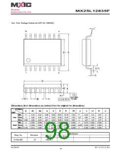 浏览型号MX25L12835F-M2I-10G的Datasheet PDF文件第98页