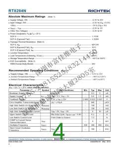 浏览型号RT8284N的Datasheet PDF文件第4页