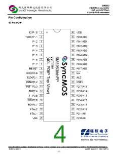 浏览型号SM5953W40PP的Datasheet PDF文件第4页