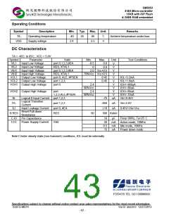 浏览型号SM5953W44JP的Datasheet PDF文件第43页