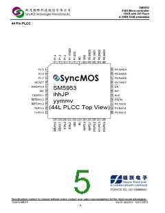 浏览型号SM5953W44JP的Datasheet PDF文件第5页