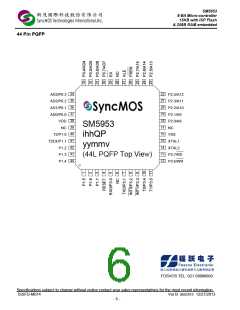 浏览型号SM5953W44JP的Datasheet PDF文件第6页