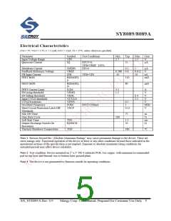 浏览型号SY8089的Datasheet PDF文件第5页
