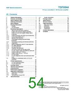 浏览型号TDF8544的Datasheet PDF文件第54页