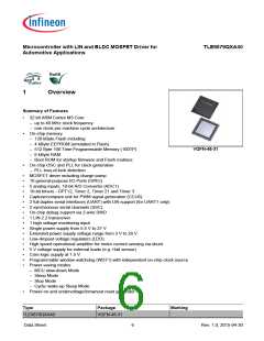 浏览型号TLE9879QXA40的Datasheet PDF文件第6页