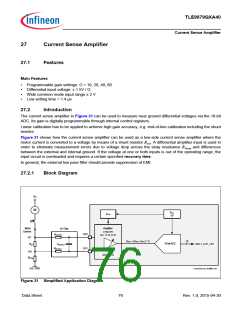 浏览型号TLE9879QXA40的Datasheet PDF文件第76页