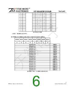 浏览型号TM1640的Datasheet PDF文件第6页
