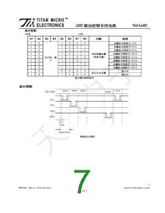 浏览型号TM1640的Datasheet PDF文件第7页