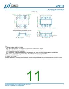 浏览型号UP0114的Datasheet PDF文件第11页