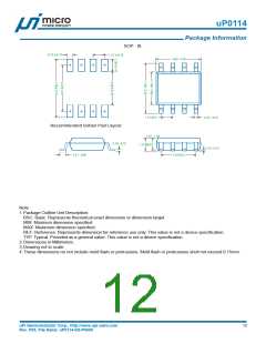 浏览型号UP0114的Datasheet PDF文件第12页