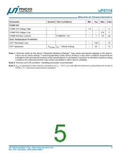 浏览型号UP0114的Datasheet PDF文件第5页
