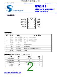 浏览型号WS2811的Datasheet PDF文件第2页
