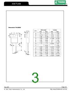 浏览型号30ETU06的Datasheet PDF文件第3页