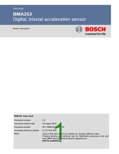 浏览型号BMA253的Datasheet PDF文件第1页